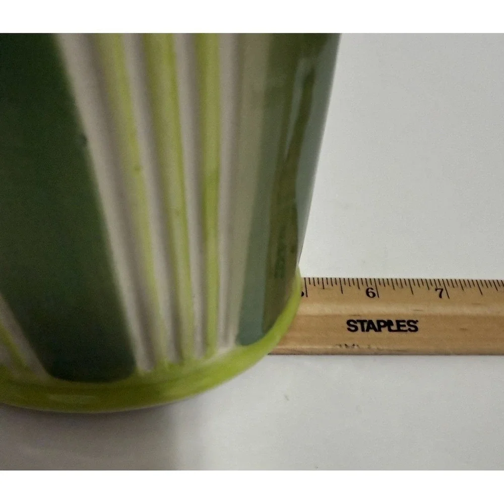 Vintage Ceramic Pasta Keeper Canister Container Carrots‎ Embossed Spaghetti